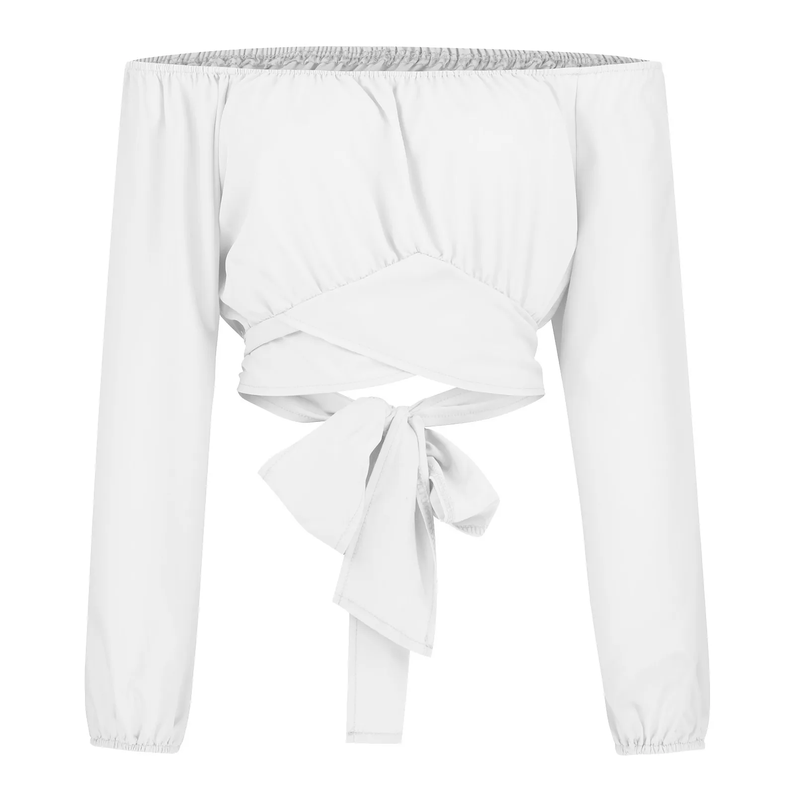 Women's Long Sleeve Blouses Casual Solid Color display picture 7