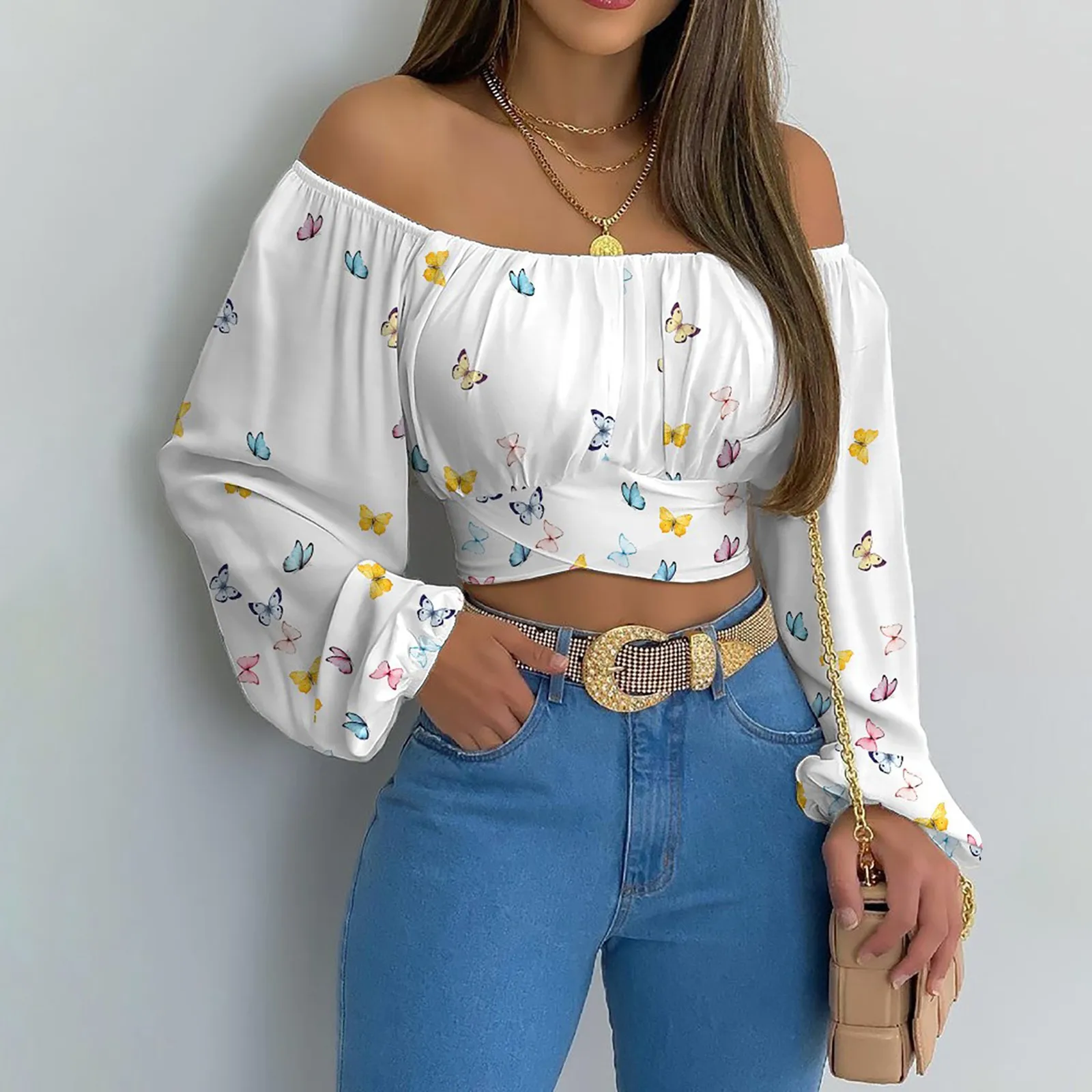 Women's Long Sleeve Blouses Casual Solid Color display picture 16