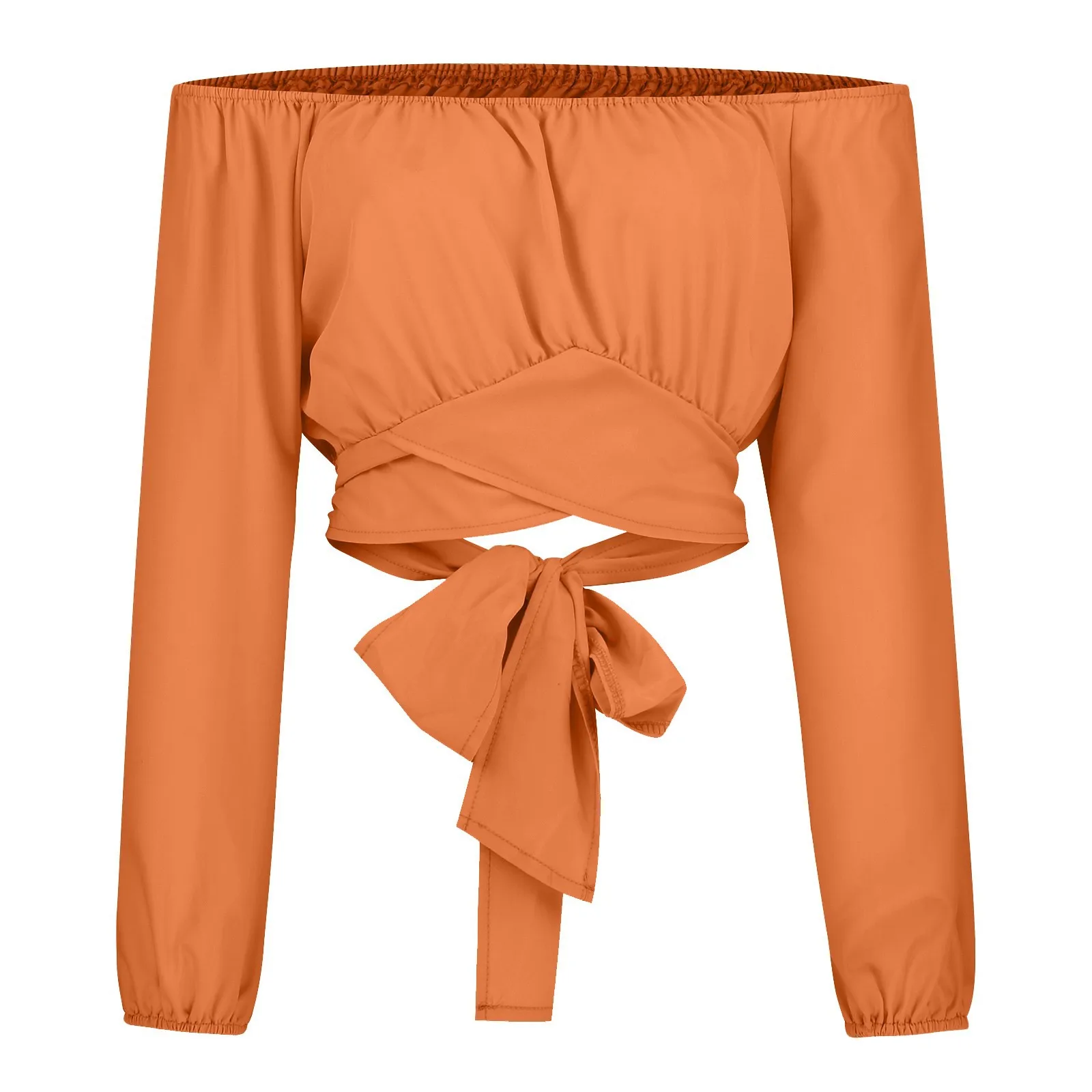 Women's Long Sleeve Blouses Casual Solid Color display picture 19