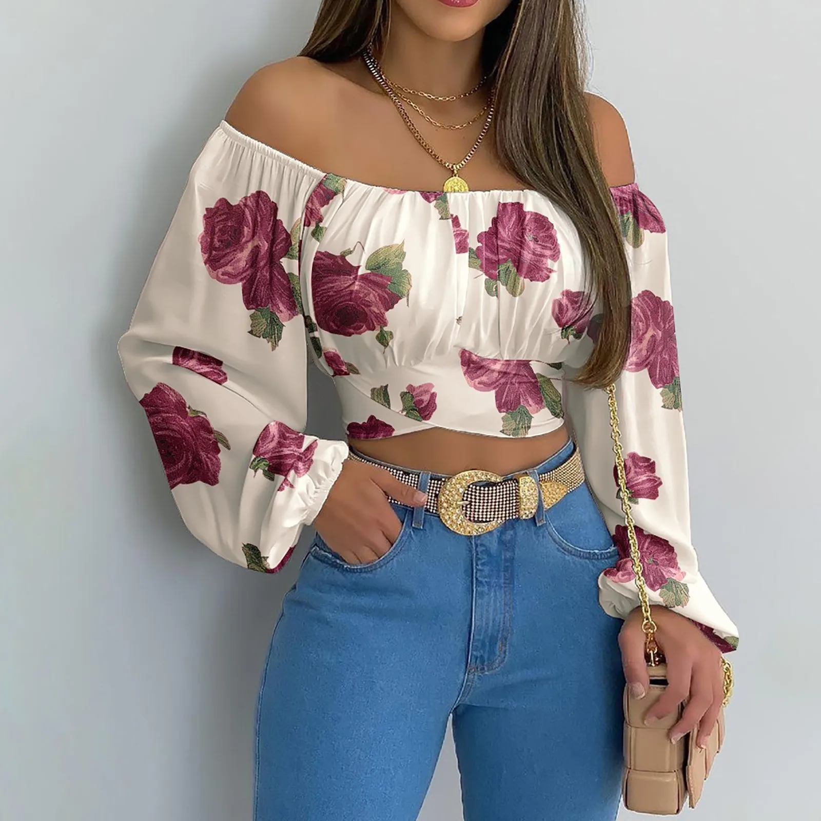 Women's Long Sleeve Blouses Casual Solid Color display picture 33