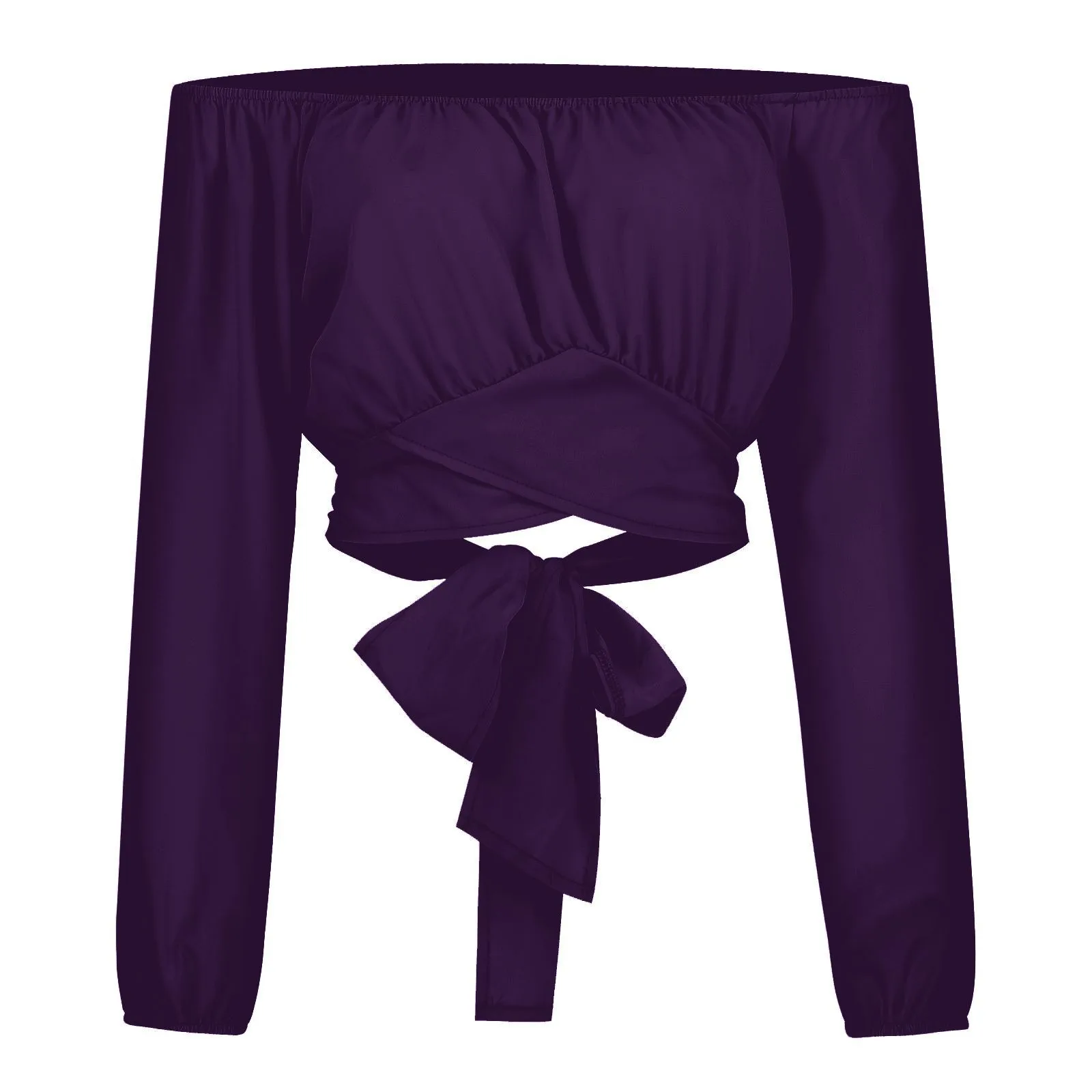 Women's Long Sleeve Blouses Casual Solid Color display picture 35