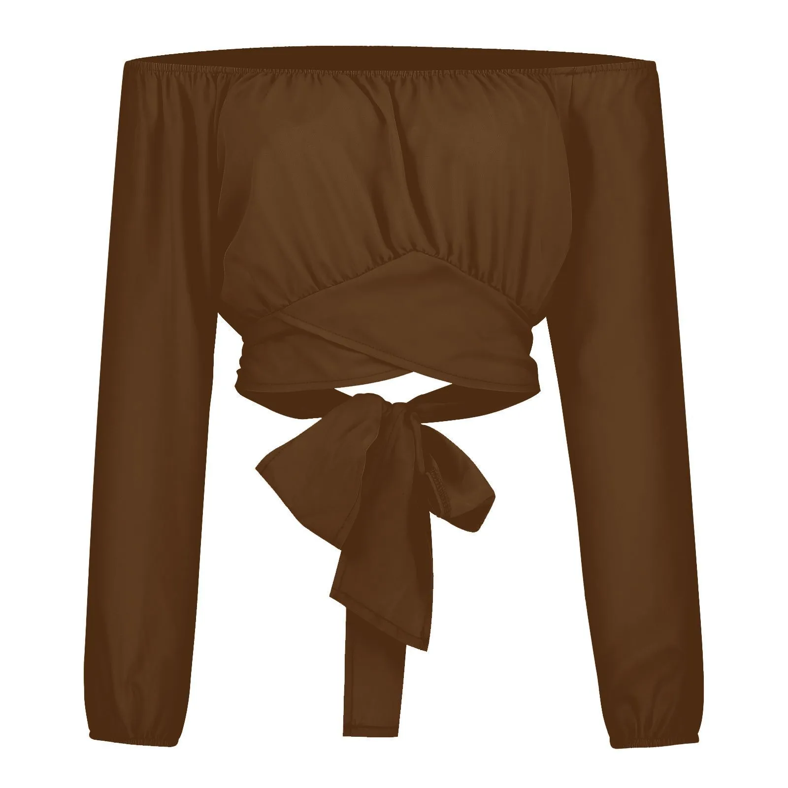 Women's Long Sleeve Blouses Casual Solid Color display picture 38