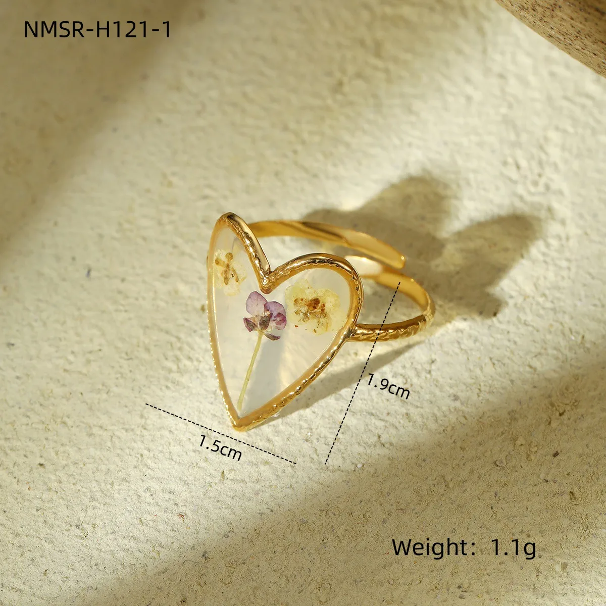 Classic Style Heart Shape 304 Stainless Steel Women's Adjustable Ring Charm Rings Open Rings display picture 23