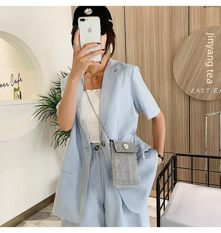 Internet Celebrity Style Casual Street Diamond Shiny Chain Shoulder Messenger Bag Trendy Fashion Shiny Personalized Phone Bag display picture 29