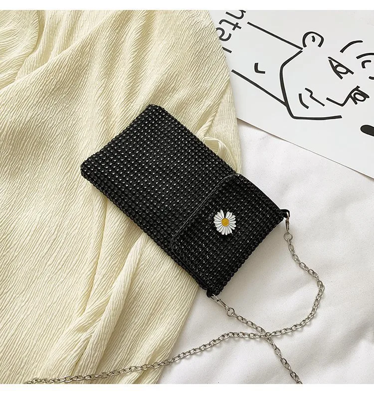 Internet Celebrity Style Casual Street Diamond Shiny Chain Shoulder Messenger Bag Trendy Fashion Shiny Personalized Phone Bag display picture 50