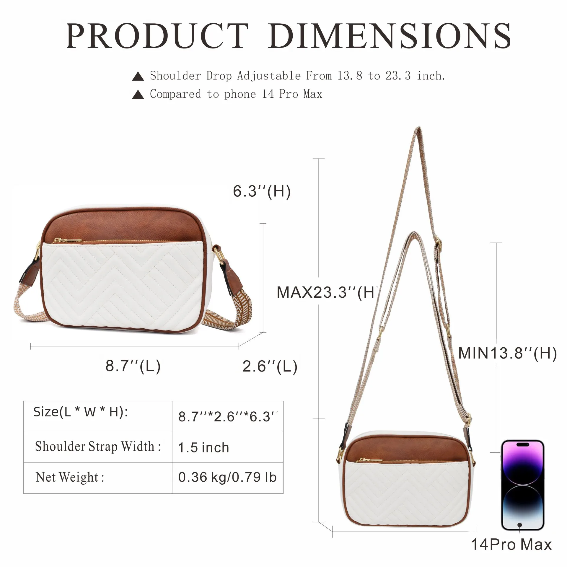 In Stock  Hot Sale Quilted Embroidered Plaid Color Matching Retro Shoulder Bag Zipper Shoulder Strap Messenger Bag Wallet Small Square Bag display picture 16