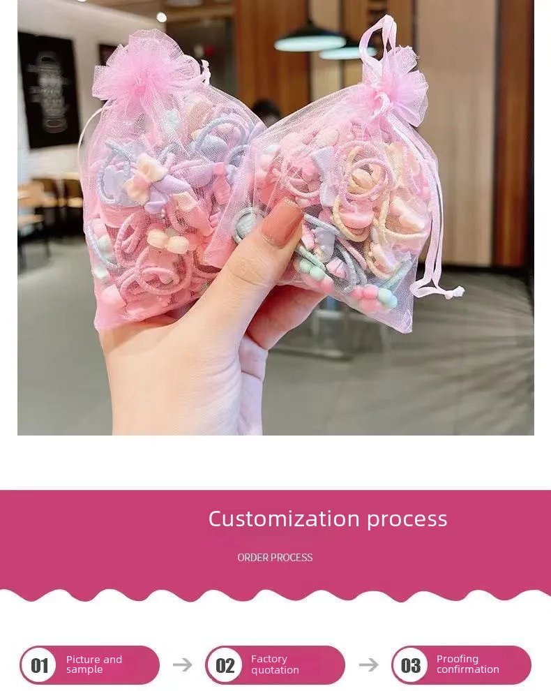 Korean Little Girl Hair Accessories Girl's Cute Candy Animal Does Not Harm Hair Tie Hair Elastic Hair Rope Hair Ring Set display picture 7