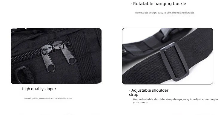 Junsheng  New Men's Chest Bag Oxford Bag Crossbody Bag Men's Shoulder Bag Korean Style Small Backpack Casual Waist display picture 5