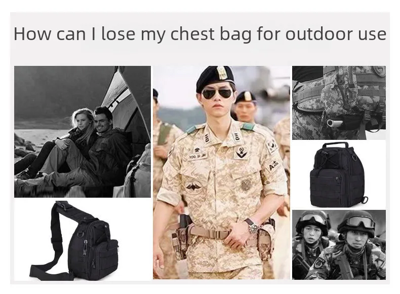 Junsheng  New Men's Chest Bag Oxford Bag Crossbody Bag Men's Shoulder Bag Korean Style Small Backpack Casual Waist display picture 7