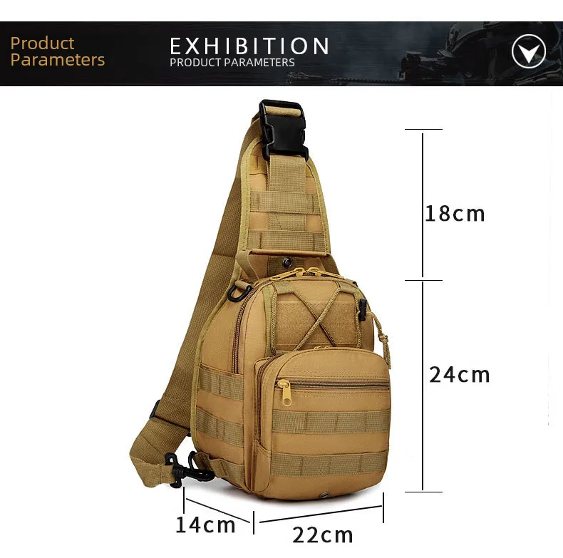 Junsheng  New Men's Chest Bag Oxford Bag Crossbody Bag Men's Shoulder Bag Korean Style Small Backpack Casual Waist display picture 9