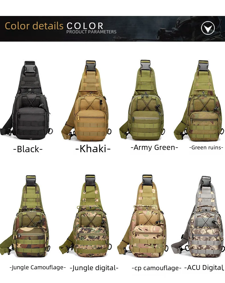 Junsheng  New Men's Chest Bag Oxford Bag Crossbody Bag Men's Shoulder Bag Korean Style Small Backpack Casual Waist display picture 14