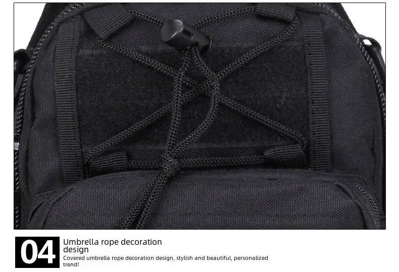 Junsheng  New Men's Chest Bag Oxford Bag Crossbody Bag Men's Shoulder Bag Korean Style Small Backpack Casual Waist display picture 24