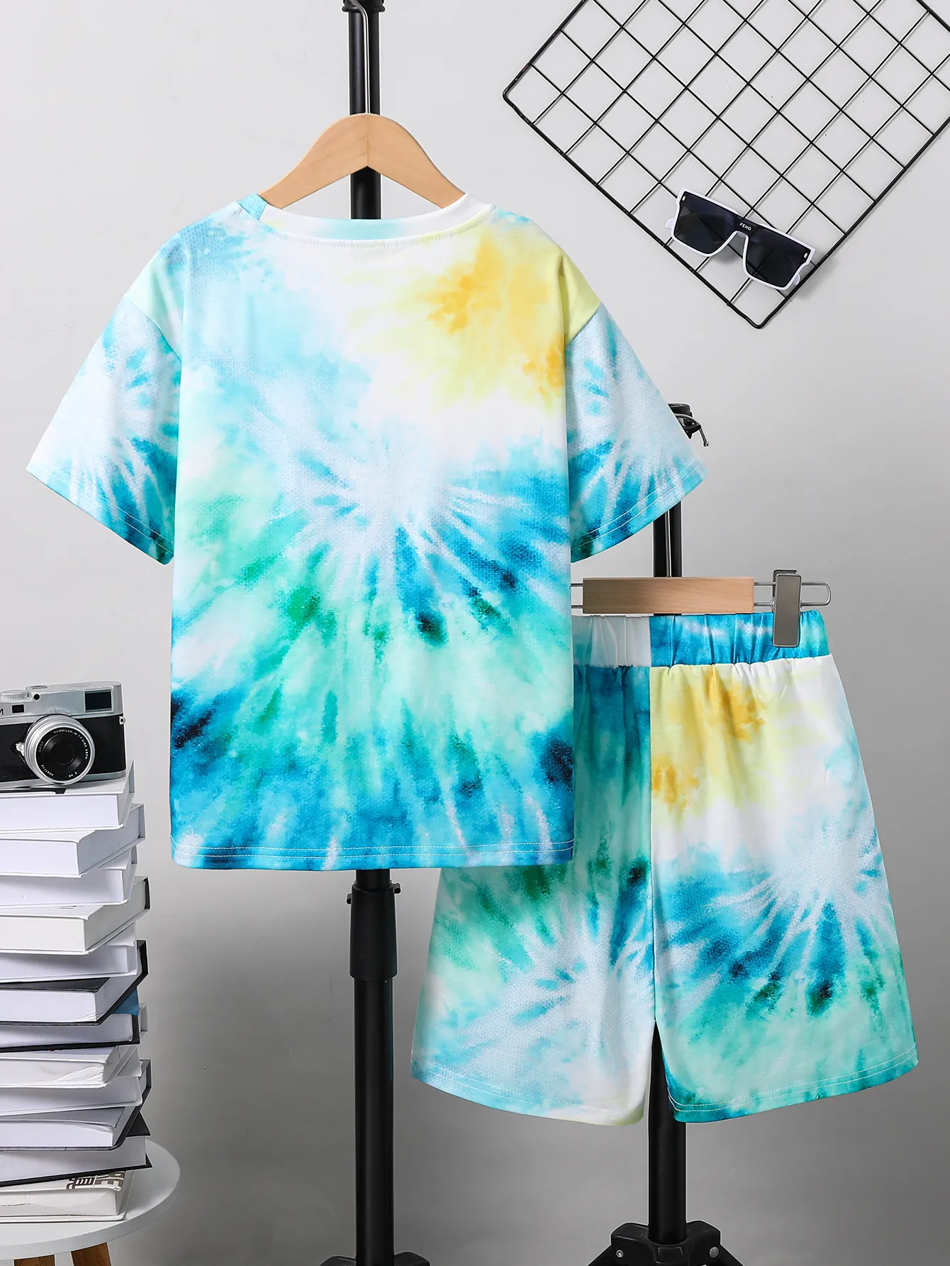 Casual Tie Dye Polyester Boys Clothing Sets display picture 5