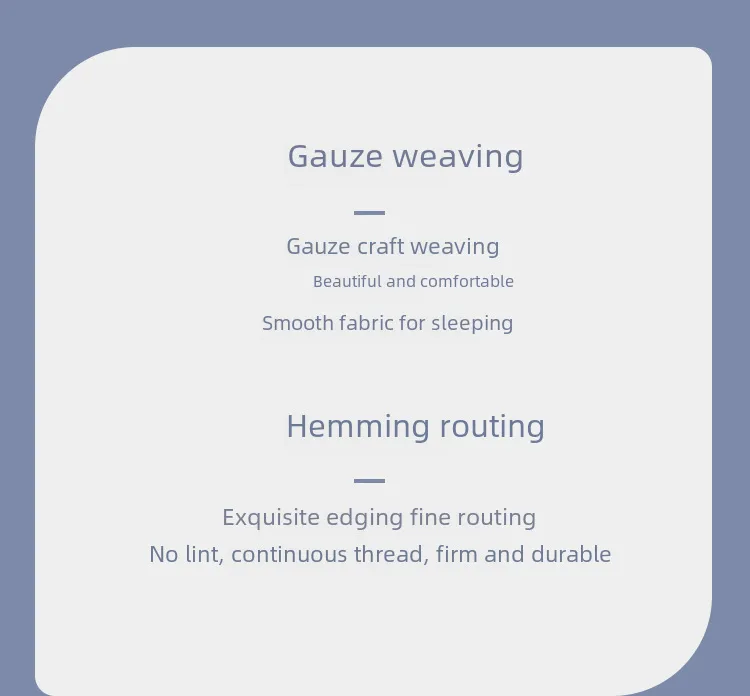 Cotton Gauze Pillowcase One-piece All-inclusive Side Snap Button Fixed Non-slip Pillowcase Cotton Pillow Cover One-piece display picture 8