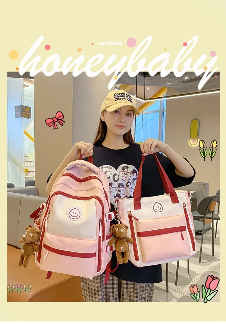 Solid Color Casual Daily Shopping Women's Backpack display picture 1