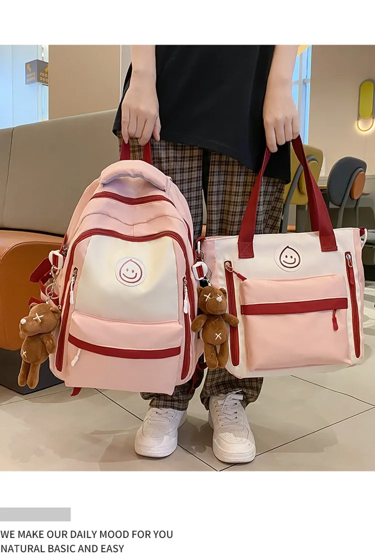 Solid Color Casual Daily Shopping Women's Backpack display picture 2