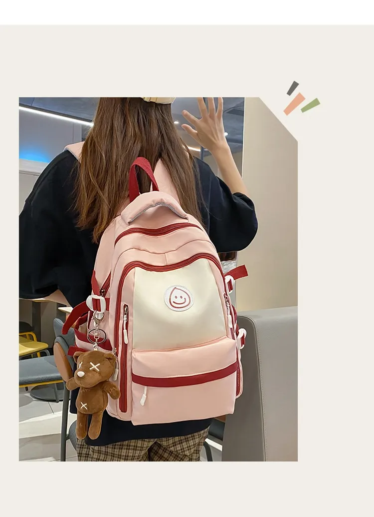 Solid Color Casual Daily Shopping Women's Backpack display picture 5