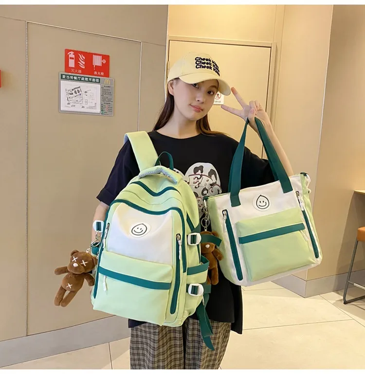 Solid Color Casual Daily Shopping Women's Backpack display picture 14