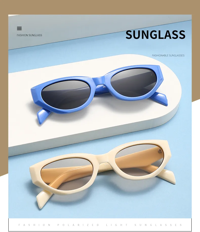 Streetwear Cool Style Geometric Pc Cat Eye Full Frame Women's Sunglasses display picture 1