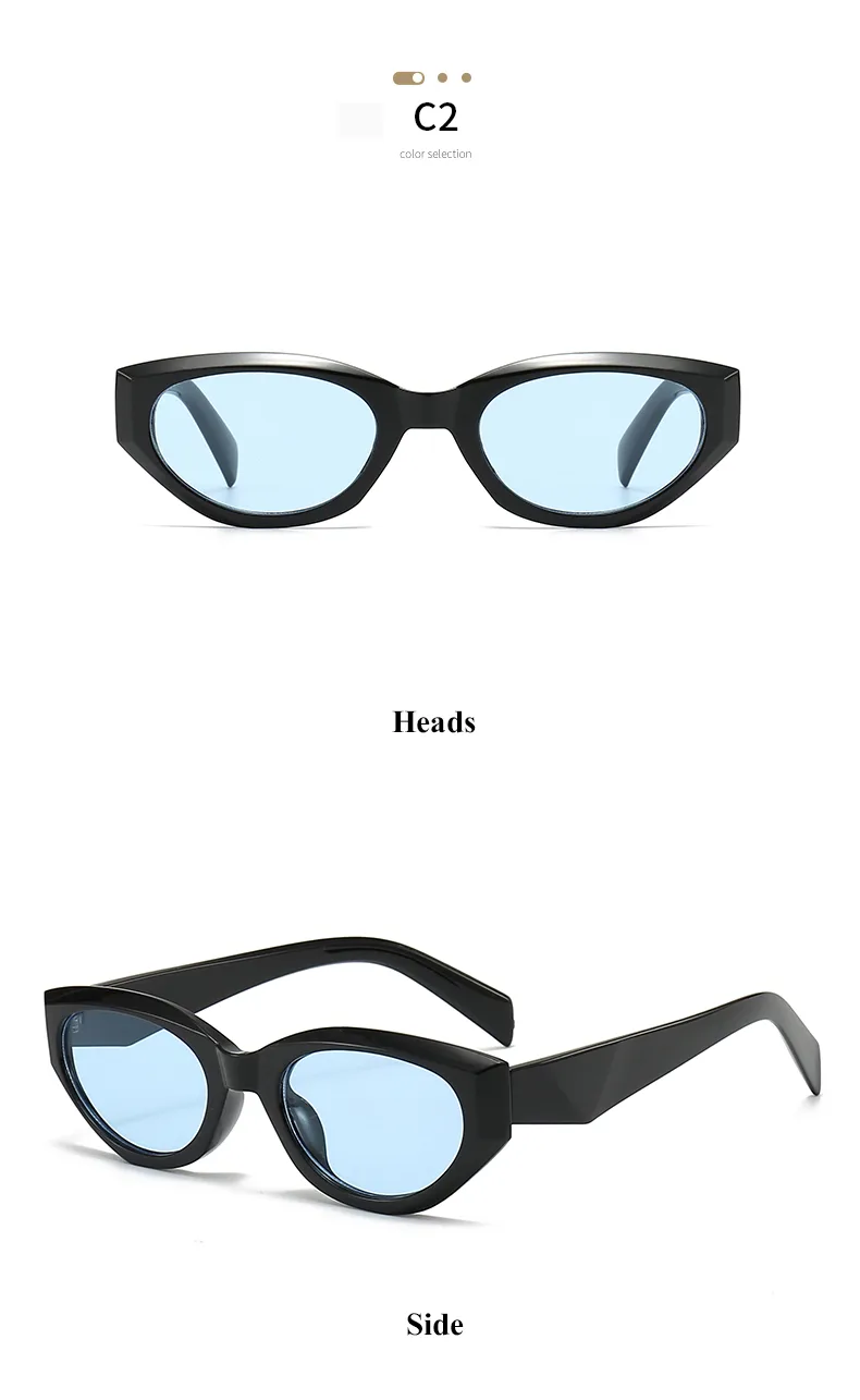 Streetwear Cool Style Geometric Pc Cat Eye Full Frame Women's Sunglasses display picture 7
