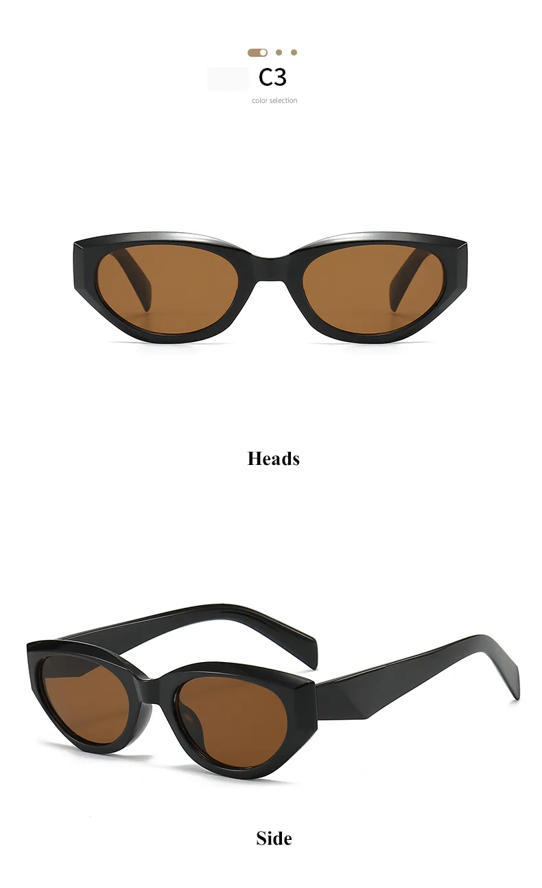 Streetwear Cool Style Geometric Pc Cat Eye Full Frame Women's Sunglasses display picture 8