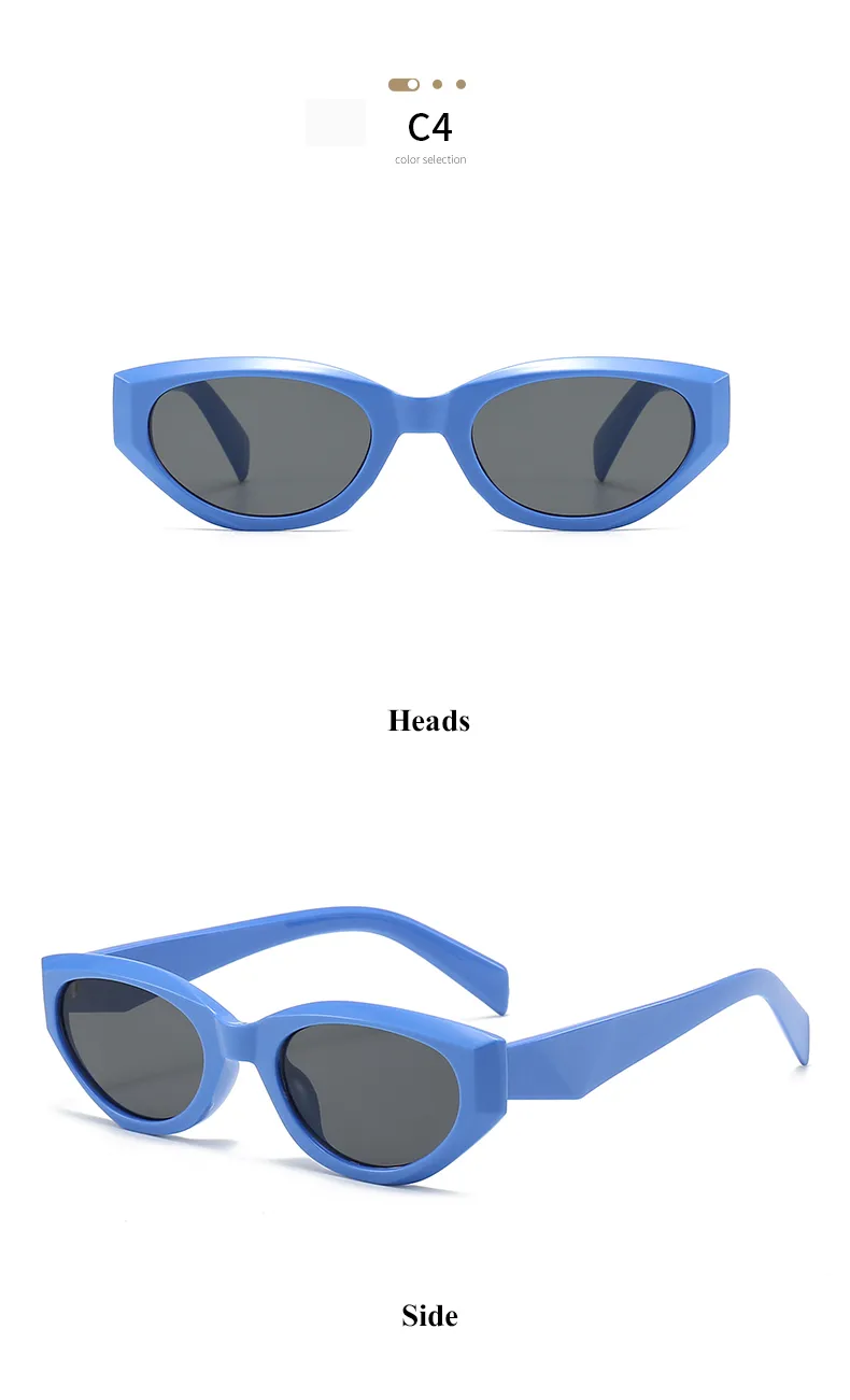 Streetwear Cool Style Geometric Pc Cat Eye Full Frame Women's Sunglasses display picture 9