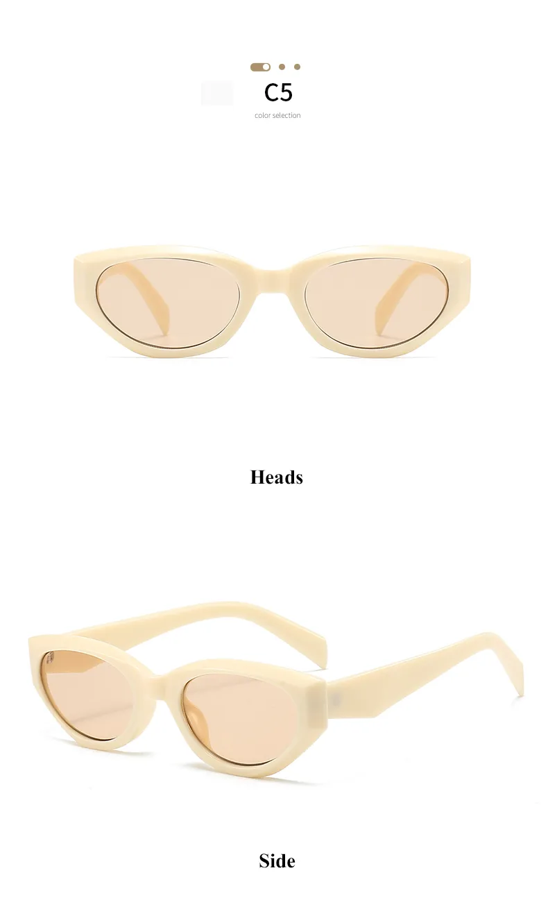 Streetwear Cool Style Geometric Pc Cat Eye Full Frame Women's Sunglasses display picture 10