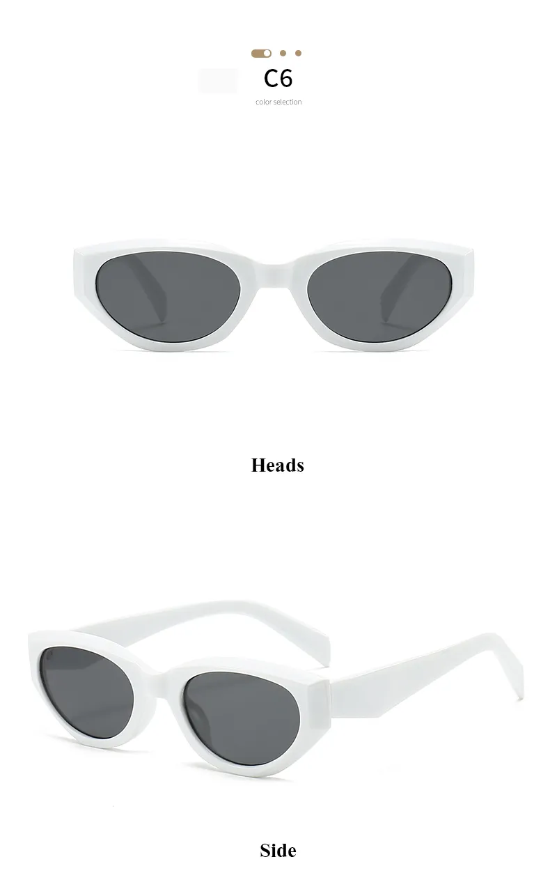 Streetwear Cool Style Geometric Pc Cat Eye Full Frame Women's Sunglasses display picture 11