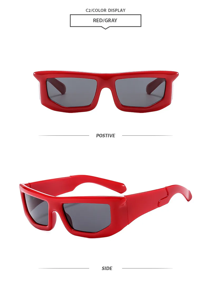 Casual Simple Style Solid Color Pc Special-Shaped Mirror Full Frame Women's Sunglasses display picture 6