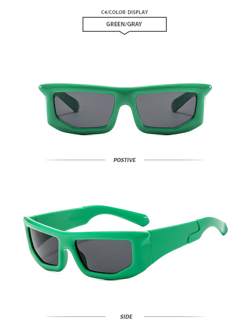 Casual Simple Style Solid Color Pc Special-Shaped Mirror Full Frame Women's Sunglasses display picture 8
