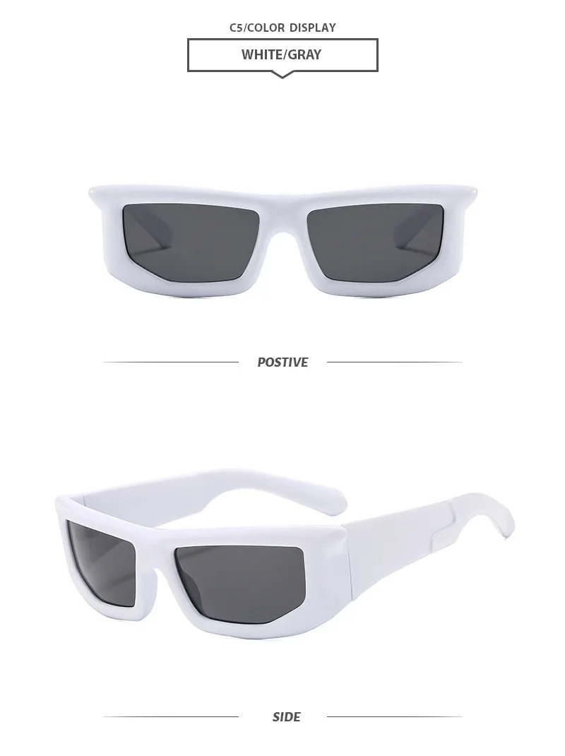 Casual Simple Style Solid Color Pc Special-Shaped Mirror Full Frame Women's Sunglasses display picture 9