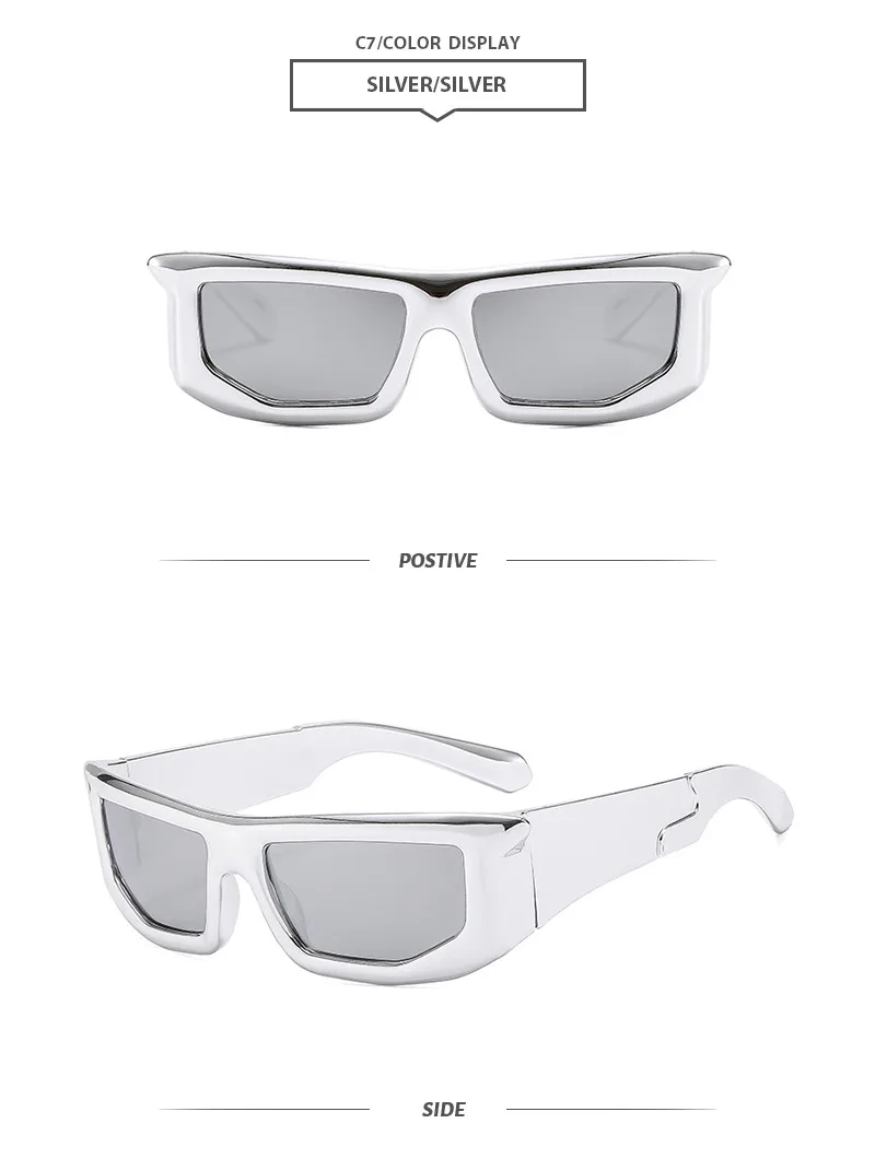 Casual Simple Style Solid Color Pc Special-Shaped Mirror Full Frame Women's Sunglasses display picture 11