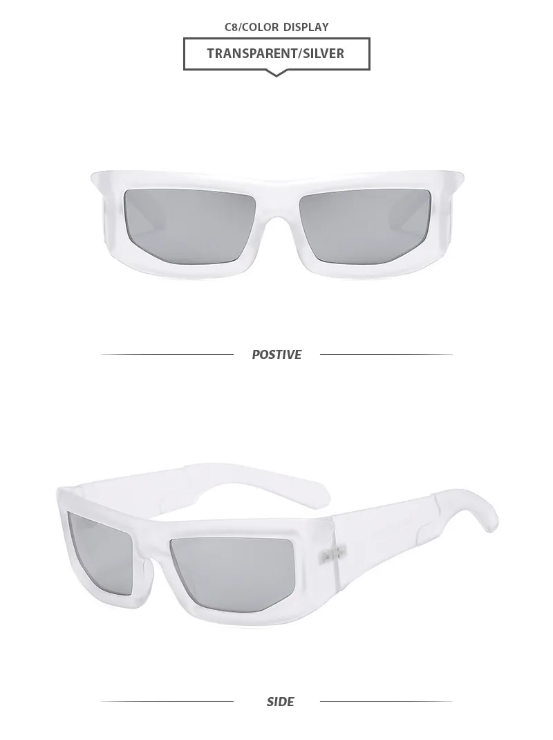 Casual Simple Style Solid Color Pc Special-Shaped Mirror Full Frame Women's Sunglasses display picture 12