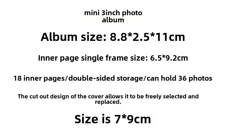 3-inch  Cute High-looking Girl Star-chasing Storage Book ID Photo Album Card Book display picture 1