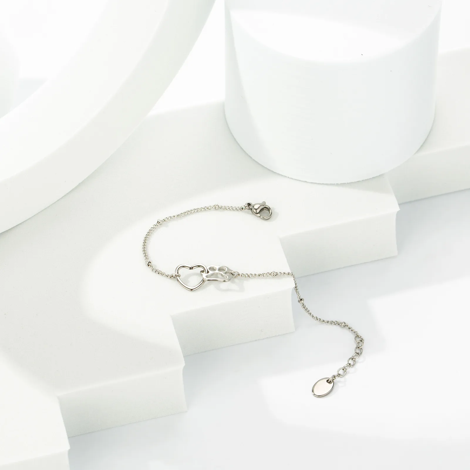 Elegant Cute Streetwear Heart Shape 304 Stainless Steel Bracelets In Bulk display picture 4