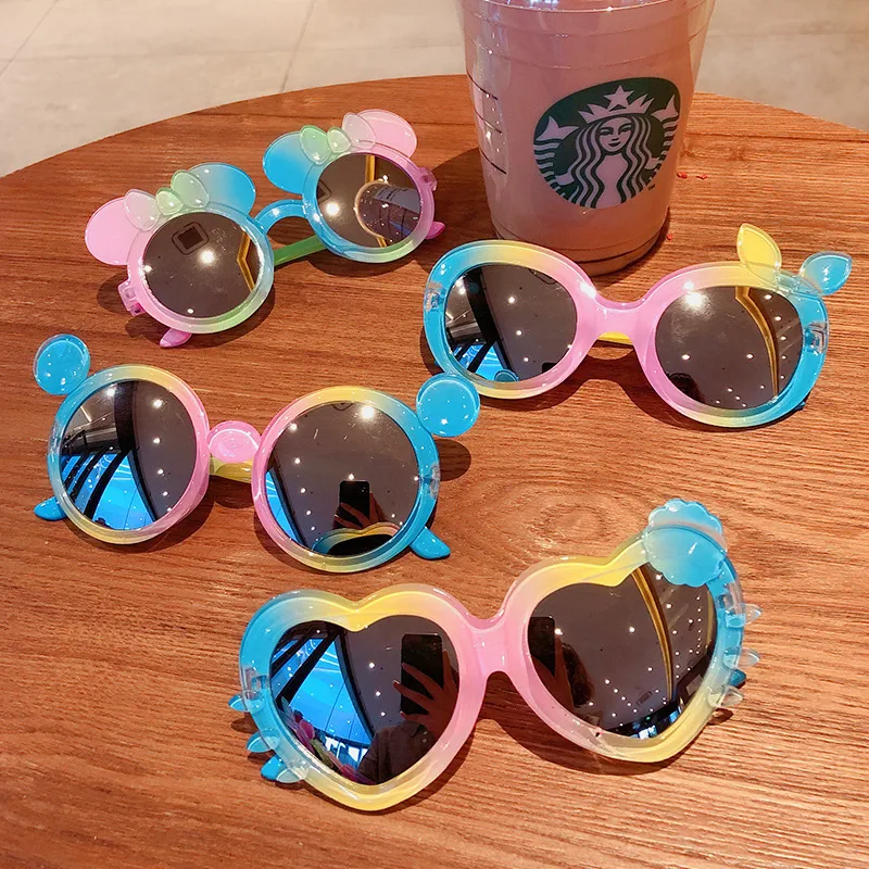 Little Red Book Children's Sunglasses Cute Princess Gradient Cartoon Men's And Women's Sunglasses Children's Colorful Sun Protection Sun Shade Trendy Glasses display picture 4