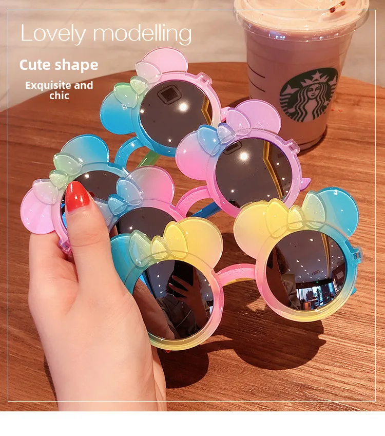 Little Red Book Children's Sunglasses Cute Princess Gradient Cartoon Men's And Women's Sunglasses Children's Colorful Sun Protection Sun Shade Trendy Glasses display picture 5