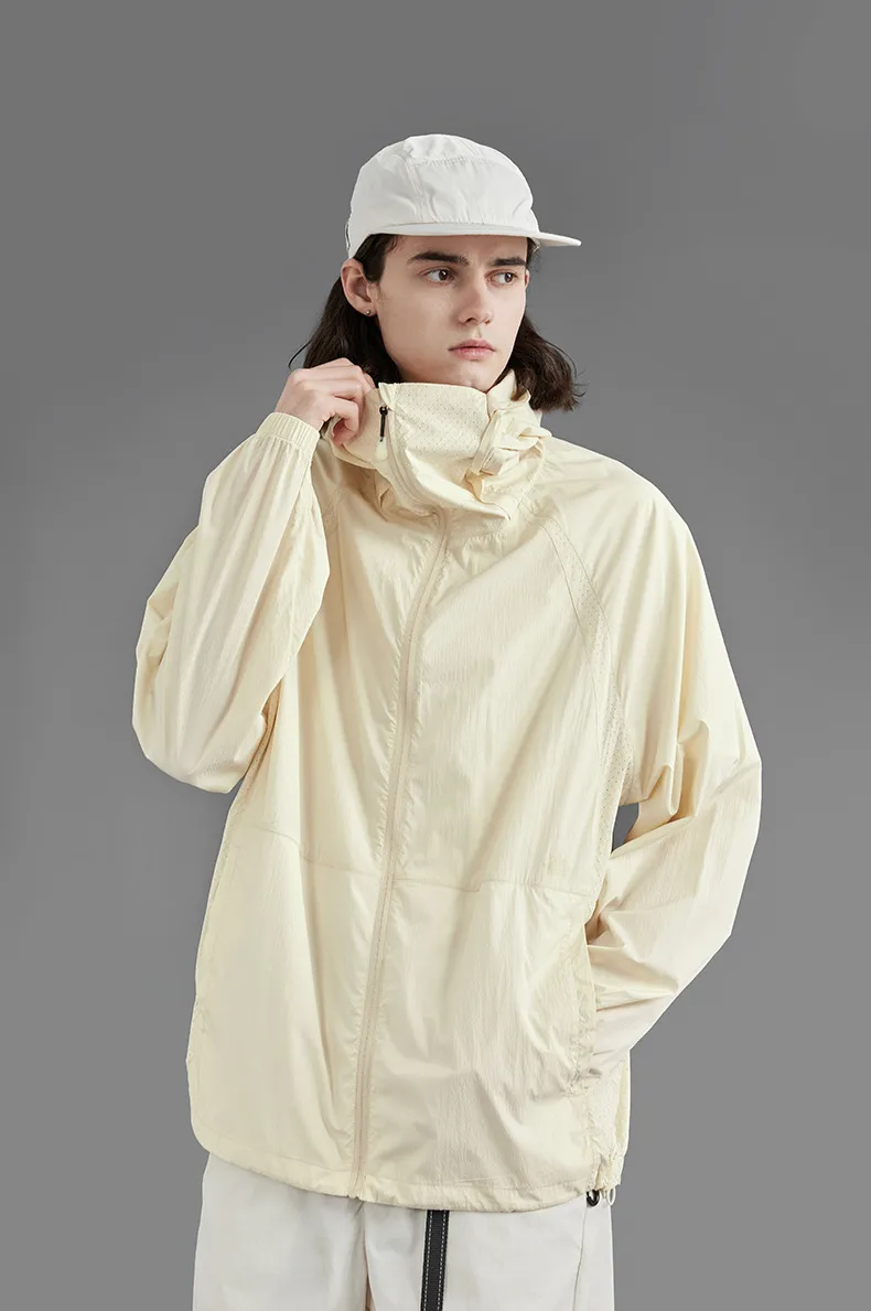 Jie Zhan Men's Wear | UPF100 Light Original Yarn Sunscreen Clothing  Spring/Summer New Outdoor Sunscreen Clothing Hooded Coat display picture 10