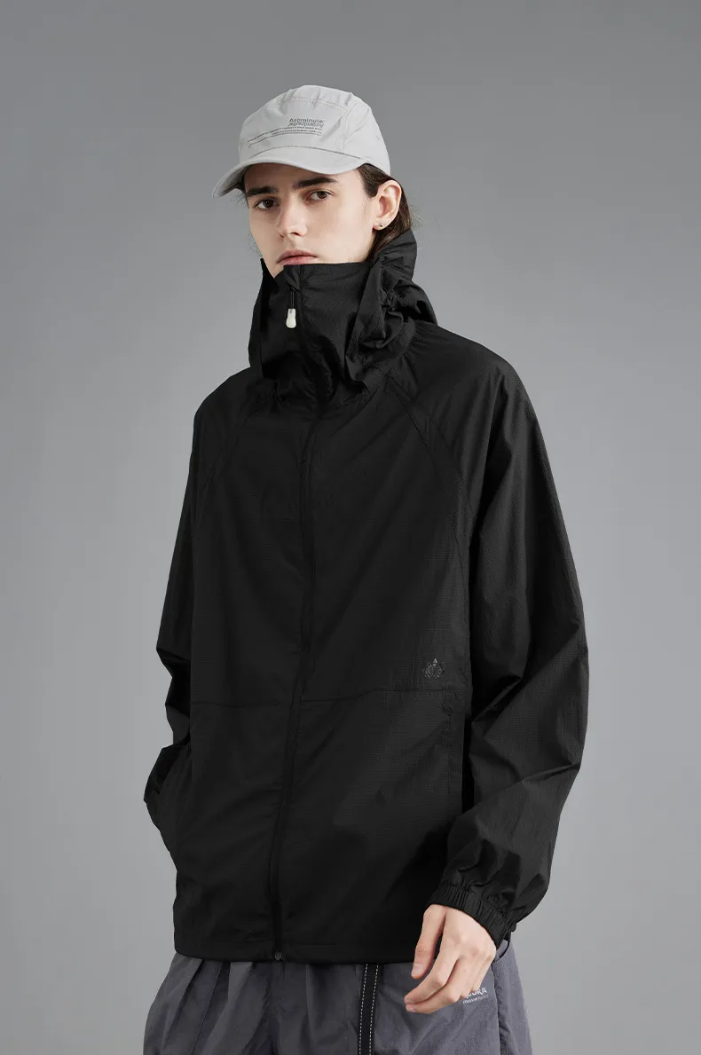 Jie Zhan Men's Wear | UPF100 Light Original Yarn Sunscreen Clothing  Spring/Summer New Outdoor Sunscreen Clothing Hooded Coat display picture 13