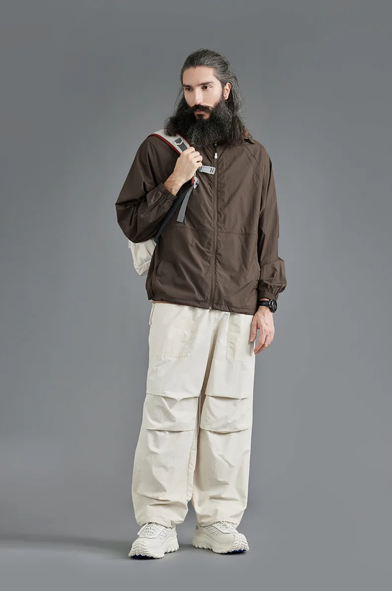 Jie Zhan Men's Wear | UPF100 Light Original Yarn Sunscreen Clothing  Spring/Summer New Outdoor Sunscreen Clothing Hooded Coat display picture 15