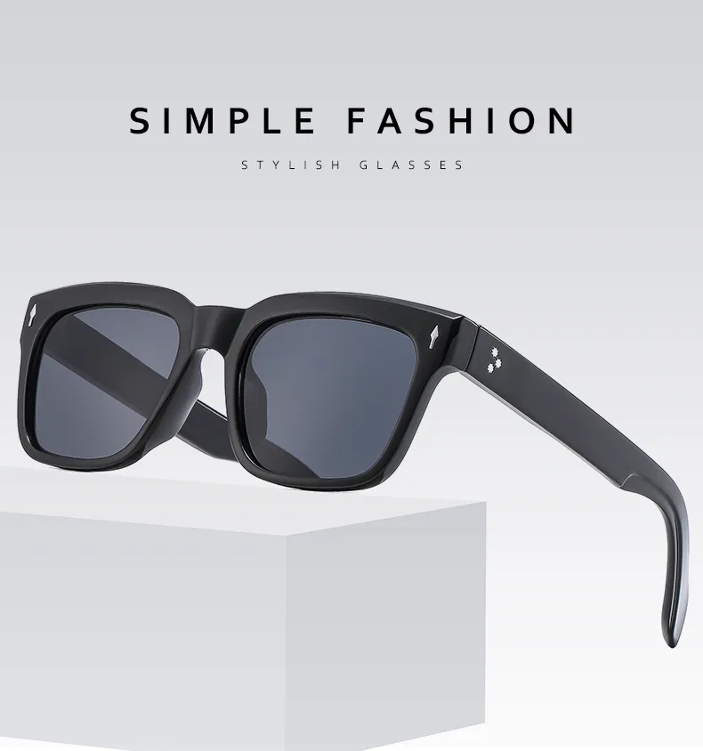 Basic Vintage Style Classic Style Solid Color Pc Square Full Frame Women's Sunglasses display picture 1