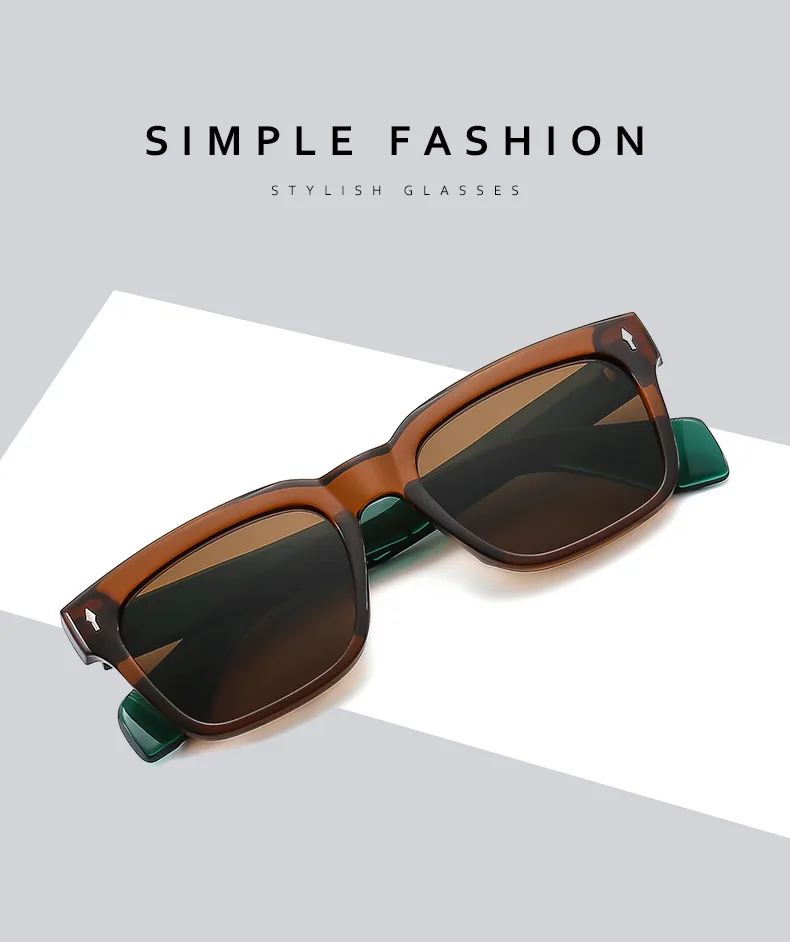 Basic Vintage Style Classic Style Solid Color Pc Square Full Frame Women's Sunglasses display picture 2