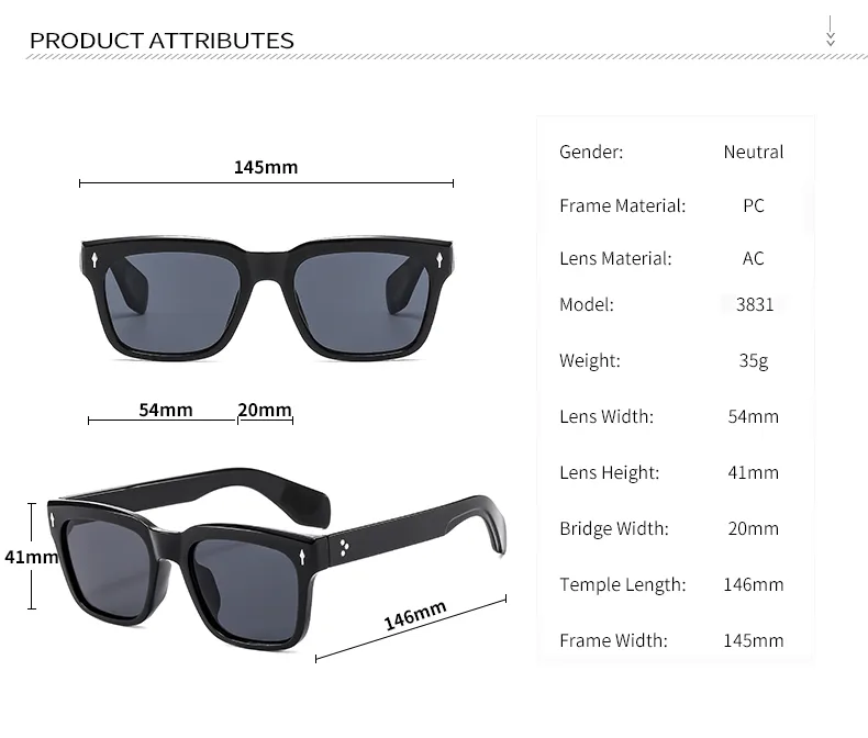 Basic Vintage Style Classic Style Solid Color Pc Square Full Frame Women's Sunglasses display picture 8