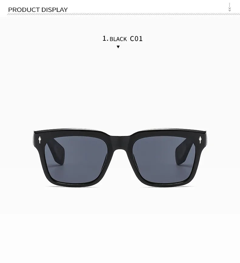 Basic Vintage Style Classic Style Solid Color Pc Square Full Frame Women's Sunglasses display picture 10