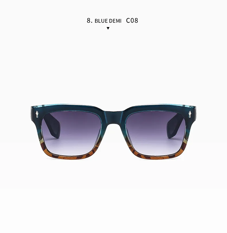 Basic Vintage Style Classic Style Solid Color Pc Square Full Frame Women's Sunglasses display picture 24