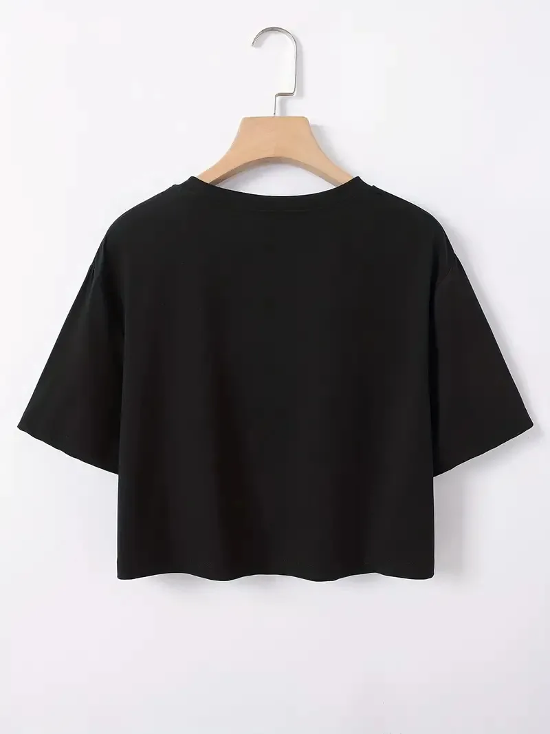 Women's T-shirt Short Sleeve T-Shirts Casual Slogan Star Stripe display picture 1