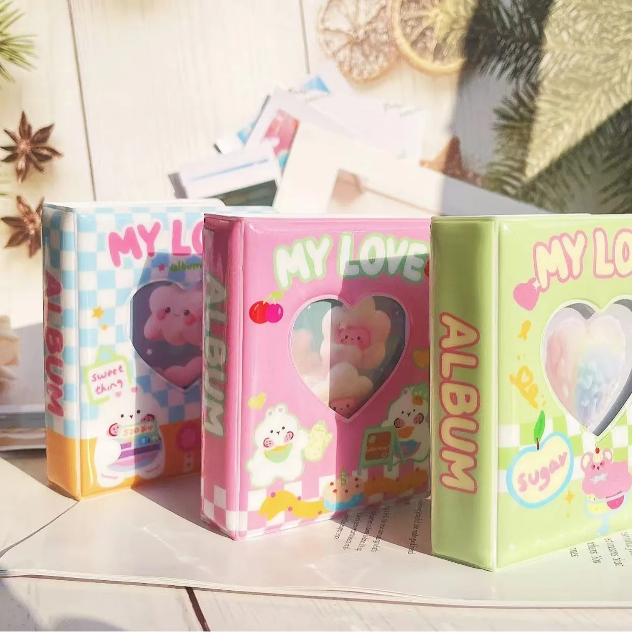 3-inch  Cute High-looking Girl Star-chasing Storage Book ID Photo Album Card Book display picture 3