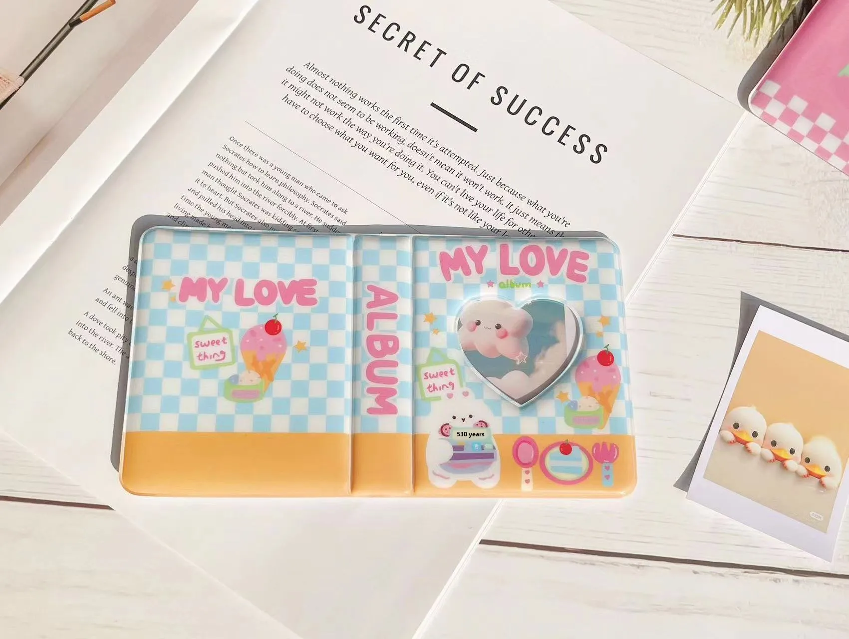 3-inch  Cute High-looking Girl Star-chasing Storage Book ID Photo Album Card Book display picture 4