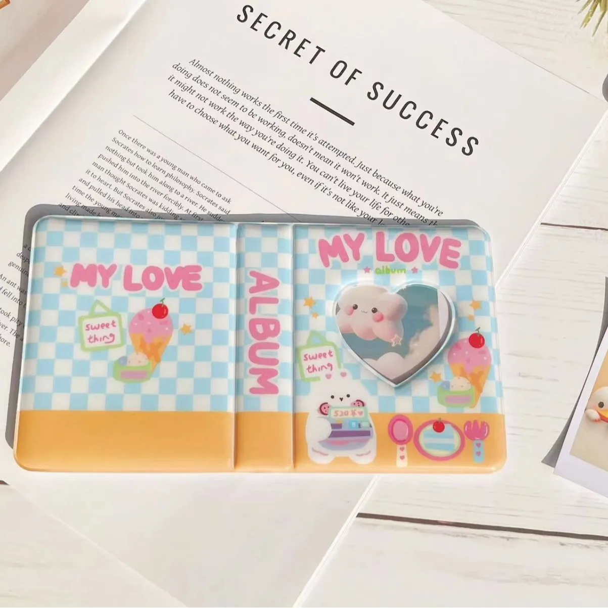 3-inch  Cute High-looking Girl Star-chasing Storage Book ID Photo Album Card Book display picture 6