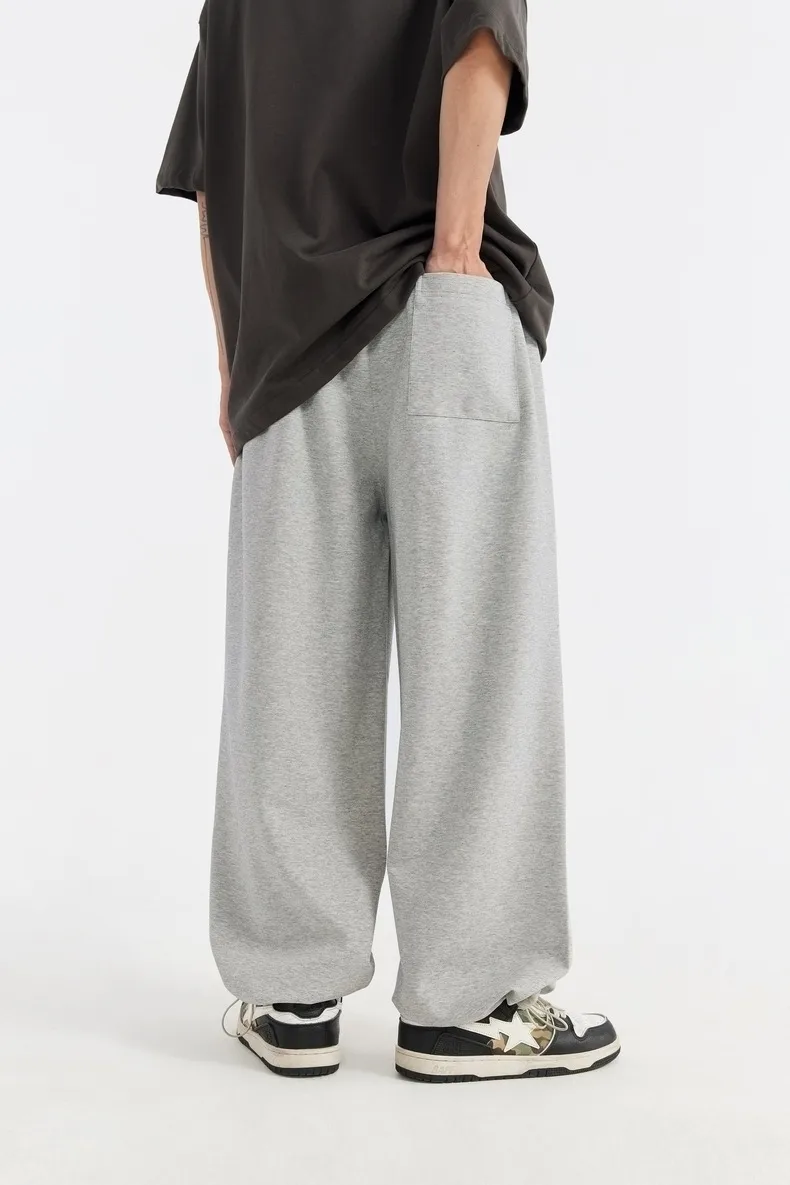 ABS Men's Clothing | Cool Feeling Wide Leg Pants  Spring And Summer Tide Brand New Loose Casual Wide Leg Two-wear Pants Men display picture 11